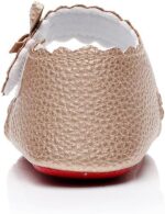 HONGTEYA Baby Girls Ballet Dress Shoes - Mary Jane Soft Sole Sidebow Toddler Moccasins - Image 7