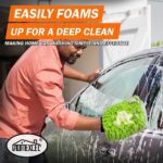 HOMEXCEL Car Wash Mitt, 2PK Chenille Microfiber Wash Mitt, Scratch-Free & Lint-Free, Rich Foam, Highly Absorbent, Double Sided, Perfect for Car Washing and Detailing, 10.2" x 6.7 ", Green - Image 5