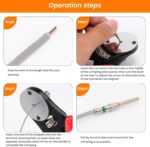 482 PCS DT Deutsch Connector Kit with 2 3 4 6 8 12 Pin Waterproof Automotive Electrical Connectors, Includes Deutsch Crimping Tool & Removal Tool, Size 16 Solid Contacts (14-20AWG) - Image 6