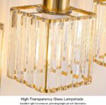 Bathroom Vanity Light Fixture 3-Light - Vanity Lights for Bathroom with Crystal Shade Gold Metal, Easy Install No Drilling Needed, Shadow-Free Illumination for Modern Bathroom Mirror Decor - Image 8