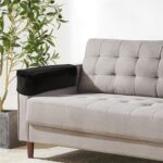 Ntomtuex PU Leather Armrest Covers for Sofa Chair Armchair Slipcovers Set of 2 with Pockets - Waterproof, Stretch, Non-Slip Furniture Protectors for Couches & Recliners, Black - Image 3