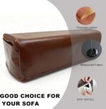 Ntomtuex PU Leather Armrest Covers for Sofa Chair Armchair Slipcovers Set of 2 with Pockets - Waterproof, Stretch, Non-Slip Furniture Protectors for Couches & Recliners, Black - Image 6