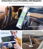 TORRAS Magnetic Shockproof for Samsung Galaxy Z Fold 7 Case Clear with Screen Protector, Fit for MagSafe, 4X Military Grade Hinge Protection, Slim Phone Case for Samsung Z Fold 7, Clear - Image 4