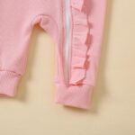 Cute Floral Floral Print Long Sleeve Infant Newborn Baby Girl Clothes Baby Girl Jumpsuit - Image 7