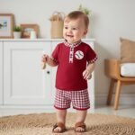 BemeyourBBs Baby Boy Summer Clothes Funny Letter T Shirt Elastic Waist Pockets Shorts Set 2 Piece Outfit - Image 3