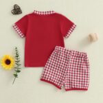 BemeyourBBs Baby Boy Summer Clothes Funny Letter T Shirt Elastic Waist Pockets Shorts Set 2 Piece Outfit - Image 5