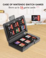 Switch Sports Accessories Bundle - HOZKAII 22 in 1 Family Accessories Kit Pack for Nintendo Switch/OLED Sports Games with Charging Dock, Game Guns, Tennis Rackets, Golf Clubs, Wrist Bands & Leg Strap - Image 7