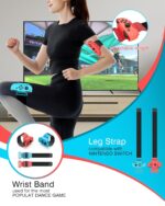 Switch Sports Accessories Bundle - HOZKAII 22 in 1 Family Accessories Kit Pack for Nintendo Switch/OLED Sports Games with Charging Dock, Game Guns, Tennis Rackets, Golf Clubs, Wrist Bands & Leg Strap - Image 8
