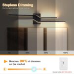 31.5 Inch Vanity Light for Bathroom Lighting Fixtures Over Mirror Black Dimmable 5CCT Vanity Lighting Fixture Modern Bath Vanity Lights Bar Wall Sconces - Image 5