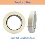 Masking Tape, 4 Roll 0.75 Inch × 55 Yards Painting Tape, General Purpose for Factory Home Office School Stationery, Labeling, Painting, Crafting, Arts use etc - Image 3