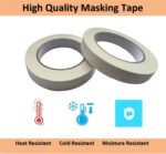 Masking Tape, 4 Roll 0.75 Inch × 55 Yards Painting Tape, General Purpose for Factory Home Office School Stationery, Labeling, Painting, Crafting, Arts use etc - Image 5