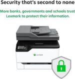Lexmark CX331adwe Color All-in-One Laser Printer with Touchscreen, Office Scanner Copier Laser, Mobile Ready, Auto Duplex Printing & Analog Fax, Wireless, White, 26 ppm Mono/Color, 600 dpi (40N9070) - Image 8