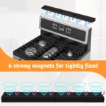 30 Inch Silicone Stove Top Shelf Magnetic for Kitchen Gadgets, Soft Flexible Strong Magnetic Heat Resistant Spice Rack Kitchen Organizer for Over Stove - Image 4