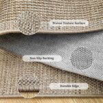 Easy Jute Rug 2x3: Indoor Outdoor Natural Boho Front Door Mat Non Slip - Farmhouse Neutral Contemporary Small Carpet for Entryway Kitchen Bathroom Bedroom Washable - Image 4