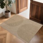 Easy Jute Rug 2x3: Indoor Outdoor Natural Boho Front Door Mat Non Slip - Farmhouse Neutral Contemporary Small Carpet for Entryway Kitchen Bathroom Bedroom Washable - Image 6