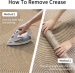 Easy Jute Rug 2x3: Indoor Outdoor Natural Boho Front Door Mat Non Slip - Farmhouse Neutral Contemporary Small Carpet for Entryway Kitchen Bathroom Bedroom Washable - Image 8