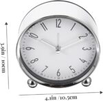 Table Alarm Clock with Numbers for Bedroom Kitchen Compact Silent Clock Decoration No Ticking Noise Accurate Display - Image 3