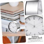 Table Alarm Clock with Numbers for Bedroom Kitchen Compact Silent Clock Decoration No Ticking Noise Accurate Display - Image 4