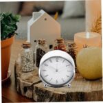 Table Alarm Clock with Numbers for Bedroom Kitchen Compact Silent Clock Decoration No Ticking Noise Accurate Display - Image 6
