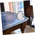 Table Alarm Clock with Numbers for Bedroom Kitchen Compact Silent Clock Decoration No Ticking Noise Accurate Display - Image 7