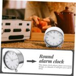 Table Alarm Clock with Numbers for Bedroom Kitchen Compact Silent Clock Decoration No Ticking Noise Accurate Display - Image 9