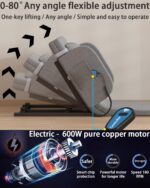 Electric Bed Lifting to Get Up - Bed Assistant to Get Out of Beds, Adjustable Beds Rest Help The Elderly Patients Gets Up Easily, Load Max 330 lbs, Silent Lift 2° - 80°, with Guardrails,75 X 32 inch - Image 7