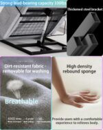 Electric Bed Lifting to Get Up - Bed Assistant to Get Out of Beds, Adjustable Beds Rest Help The Elderly Patients Gets Up Easily, Load Max 330 lbs, Silent Lift 2° - 80°, with Guardrails,75 X 32 inch - Image 8