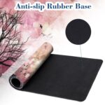 Large Gaming Mouse Pad for Desk Japanese Warrior Big Desk Mat Extended Mousepad with Stitched Edge and Non-Slip Base Long Computer Keyboard Mouse Mat for Home Office Work, 11.8 x 31.5 Inch - Image 4