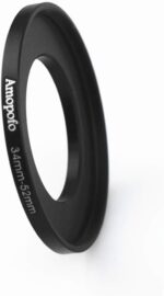 34mm to 52mm Camera Filters Ring Compatible All 34mm Camera Lenses or 52mm UV CPL Filter Accessory,34-52mm Camera Step Up Ring - Image 3
