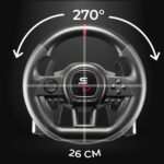 SUBSONIC - Superdrive GS650-X Steering Wheel with Manual Shifter, 3 Pedals, and Paddle Shifters - Racing Wheel for Xbox Series X/S, PS4, Xbox One - Black - Image 5