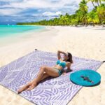 Beach Blanket Waterproof Sandproof Extra Large Beach Mat 79" X 83"/120"x108"for 1-8 Adults Quick Drying Durable Outdoor Picnic Mat for Beach Travel Camping Hiking - Image 6
