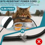 Pet Heated Bowl for Cat Dog, Freeze-Proof Warming Animal Food Feeder with Anti-Chew Cord,Waterproof & Thermostat Heating Bowls Removeable, (2 x 23 fl oz, Grey) - Image 7