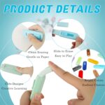 36 Pcs Retractable Eraser Solid Color Eraser Push Pull Rubber Erasers for Boys Girls Students School Supplies Stationery Office - Image 4