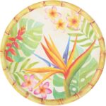 UPware 12 Piece Bird of Paradise Melamine Dinnerware Sets, Outdoor Dishes Set, Plates and Bowls Sets, Service for 4, Multicolor - Image 7