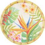 UPware 12 Piece Bird of Paradise Melamine Dinnerware Sets, Outdoor Dishes Set, Plates and Bowls Sets, Service for 4, Multicolor - Image 8