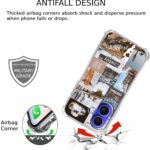 Cowboy Cowgirl Case Case for iPhone 16,Retro Western Country Life Art Collage Case for Boys Grils,Trendy Soft TPU Protective Case for iPhone 16 - Image 5