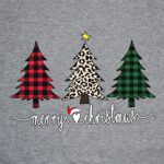 Christmas Shirts for Women:Fashion Color-Blocking Creativity Botany Cartoon Long-Sleeve Higher Quality Printed Shirt - Image 5