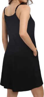 JOELLYUS Womens Spaghetti Strap Dress Summer Dresses Beach Cover Ups Casual Sundresses with Pockets - Image 6