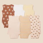 Amazon Essentials Unisex Babies' Sleeveless Bodysuits, Pack of 6 - Image 3