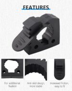 Shovel Mount for Roof Rack Rubber Clamp Mounting Kit, Shovel Holder Clamp Wall Mount Kit Car Accessories for Roof Rack, Boats, Military Equipment, Axe - Image 3