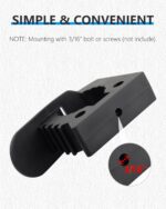 Shovel Mount for Roof Rack Rubber Clamp Mounting Kit, Shovel Holder Clamp Wall Mount Kit Car Accessories for Roof Rack, Boats, Military Equipment, Axe - Image 5