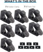 Shovel Mount for Roof Rack Rubber Clamp Mounting Kit, Shovel Holder Clamp Wall Mount Kit Car Accessories for Roof Rack, Boats, Military Equipment, Axe - Image 6