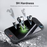 CoBak Large Capacity Carrying Case for Nintendo Switch 2 (2025) - 3 in 1 Accessories Bundle with 2 Screen Protectors, Thumb Grip Caps, 24 Game Cartridges, Hard Shell Portable Travel Pouch, Matcha - Image 8