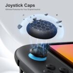 CoBak Large Capacity Carrying Case for Nintendo Switch 2 (2025) - 3 in 1 Accessories Bundle with 2 Screen Protectors, Thumb Grip Caps, 24 Game Cartridges, Hard Shell Portable Travel Pouch, Matcha - Image 9