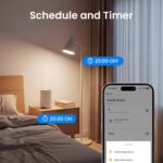 GHome Smart Plug Outlet Extender 15A, 2 Pack, WiFi Smart Plugs Compatible with Alexa & Google Home, Smart Surge Protector with Timer & Remote Control, Dual Outlets, No Hub Required, White - Image 7