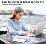 Inkless Portable Printer for Travel, Wireless Thermal Printer Supports 8.5" x 11" US Letter Size, Bluetooth Machine Includes Carry Case and 3 Rolls of Thermal Paper Kit, Blue - Image 6