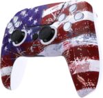 Custom Wireless Controller for PS5 - Hand Airbrushed & Multiple Designs Available (US Flag) - Image 4