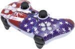 Custom Wireless Controller for PS5 - Hand Airbrushed & Multiple Designs Available (US Flag) - Image 5
