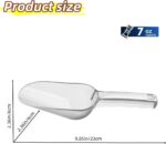 Ice Scoop,ice maker scoop,ice scoopers for ice bucket,Polycarbonate Utility Ice Scoop,7 Oz,Clear,Ergonomic Handle, Applicable to:Ice Maker,Ice Cream,Pets Food,Coffee Beans(1 pcs) S - Image 3