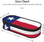 Flag of Texas Print Pencil Case Stationery Tool Office Supplies Unisex Accessory Suitable Any Occasion - Image 5